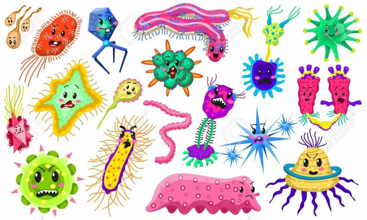 Микробы и бактерии для детей #5