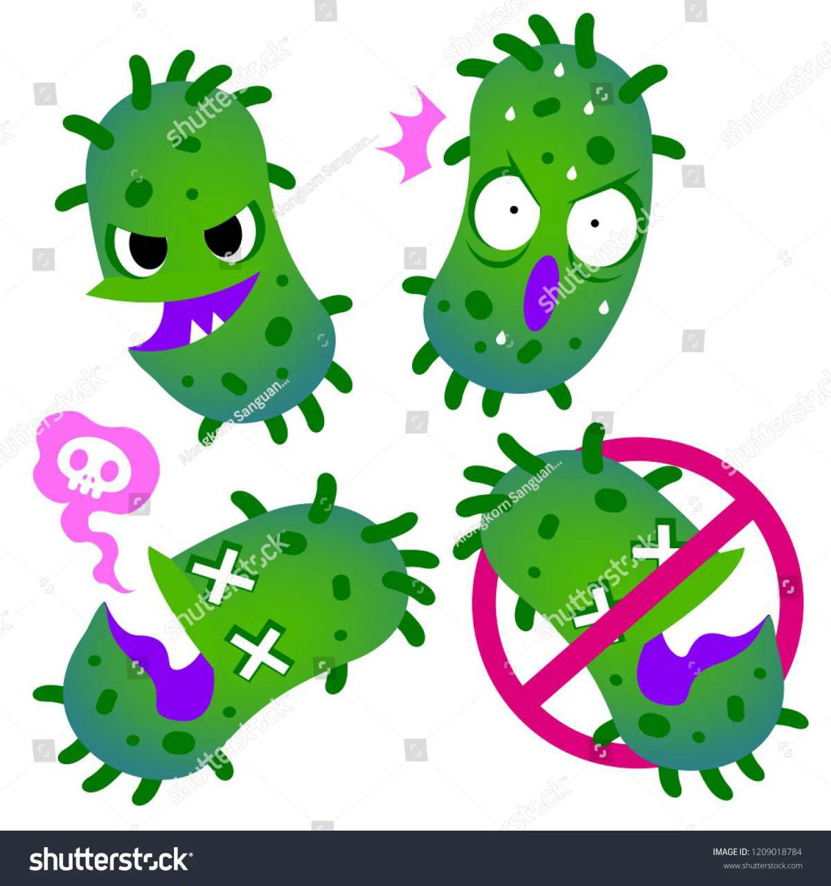 Микробы и бактерии для детей #25