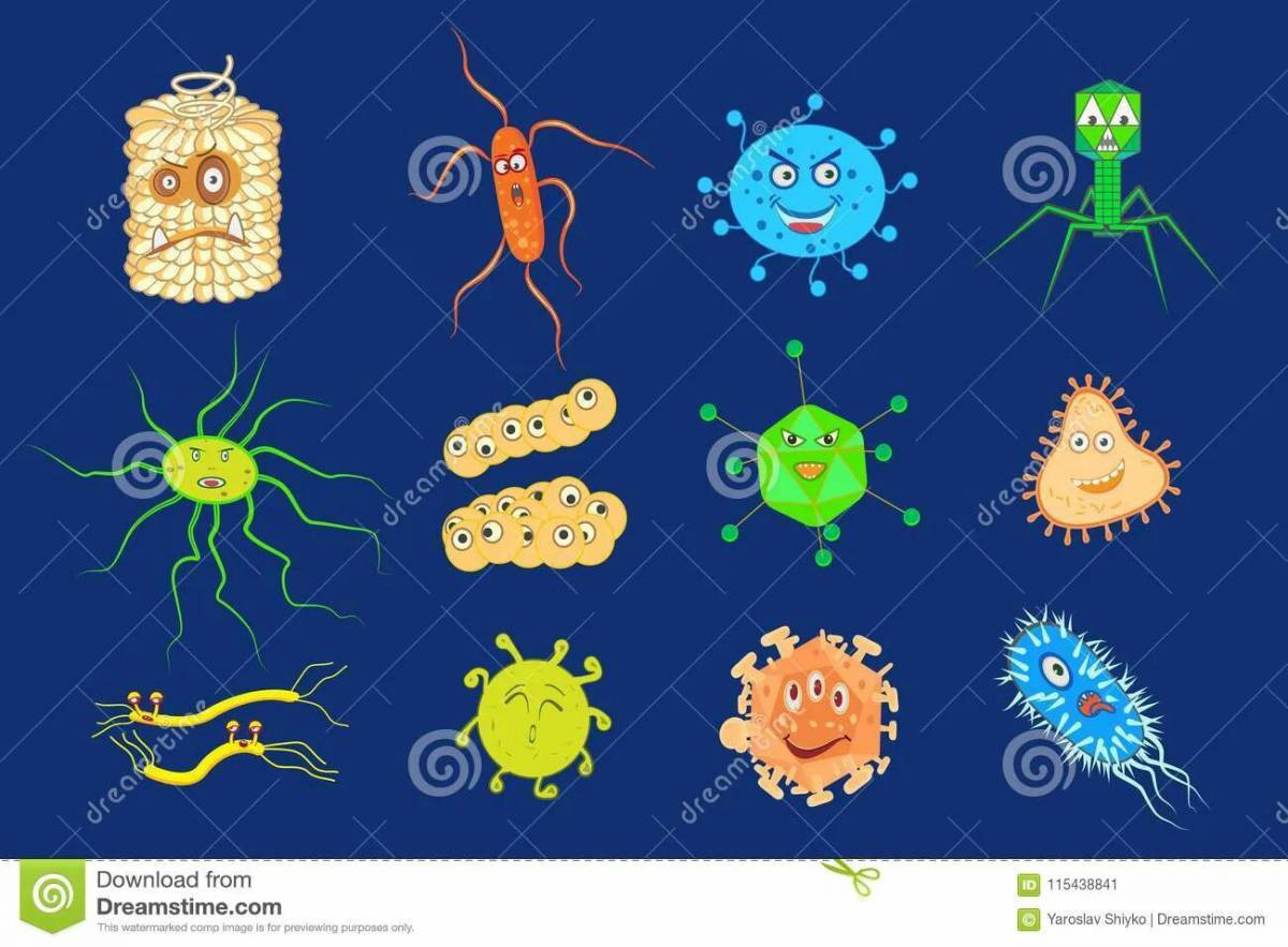 Микробы и бактерии для детей #26
