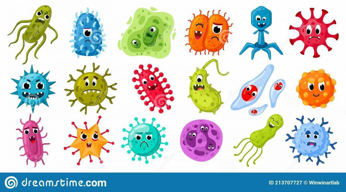 Микробы и бактерии для детей #29